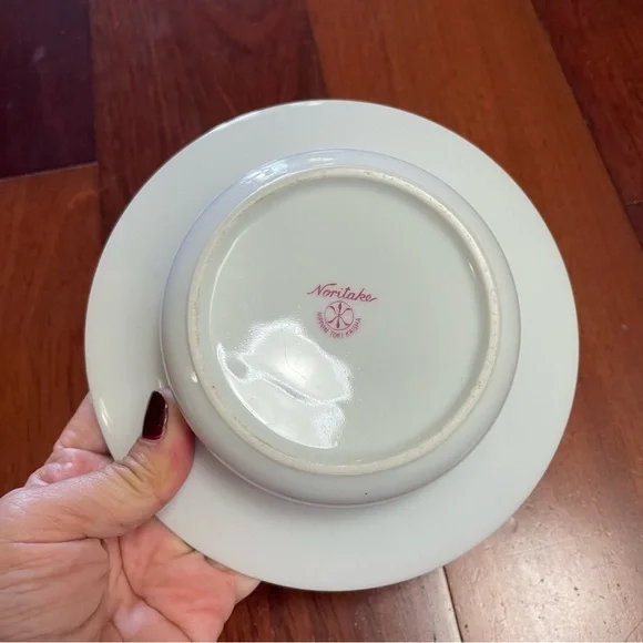 Vintage Noritake Japan Porcelain Vase Ashtray Flying Cranes Artsy Asian Ikebana‎ - Picture 3 of 6